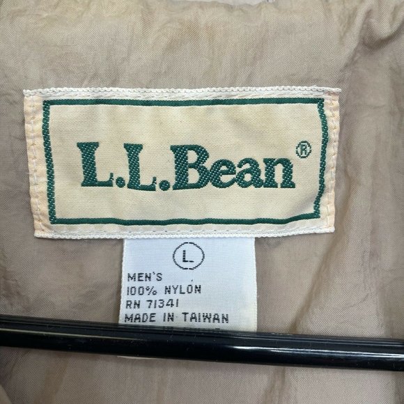 Mens LL Bean Rain Coat - Picture 3 of 4